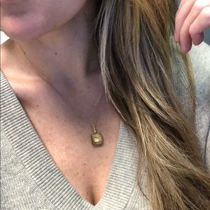 Alexis Bittar Gold Lucite Pendant